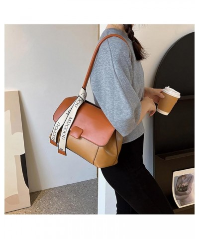 Purse and Handbags for Women,Trendy Large Crossbody Bag Cute Designer PU Shoulder Satchel Tote Bag Brown $24.35 Totes