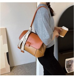 Purse and Handbags for Women,Trendy Large Crossbody Bag Cute Designer PU Shoulder Satchel Tote Bag Brown $24.35 Totes