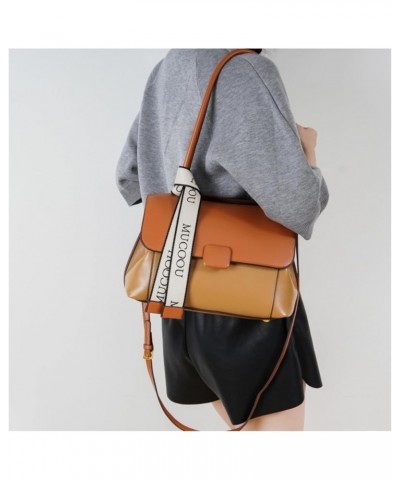 Purse and Handbags for Women,Trendy Large Crossbody Bag Cute Designer PU Shoulder Satchel Tote Bag Brown $24.35 Totes