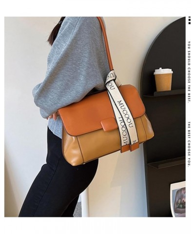 Purse and Handbags for Women,Trendy Large Crossbody Bag Cute Designer PU Shoulder Satchel Tote Bag Brown $24.35 Totes