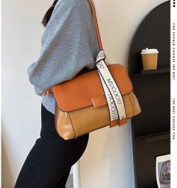 Purse and Handbags for Women,Trendy Large Crossbody Bag Cute Designer PU Shoulder Satchel Tote Bag Brown $24.35 Totes