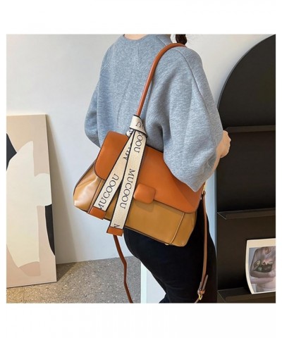 Purse and Handbags for Women,Trendy Large Crossbody Bag Cute Designer PU Shoulder Satchel Tote Bag Brown $24.35 Totes