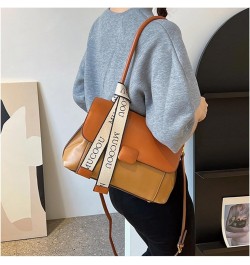 Purse and Handbags for Women,Trendy Large Crossbody Bag Cute Designer PU Shoulder Satchel Tote Bag Brown $24.35 Totes