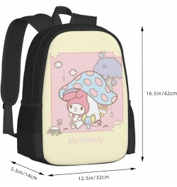 My Bunny Melody Backpack Cartoon animetion Backpacks Double Shoulder Bag Travel Bag Gift For Woman My-03 17 Inch(With Keychai...