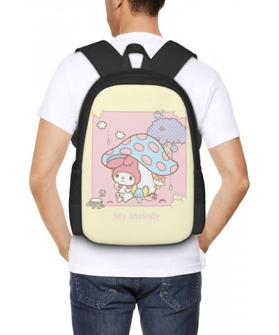 My Bunny Melody Backpack Cartoon animetion Backpacks Double Shoulder Bag Travel Bag Gift For Woman My-03 17 Inch(With Keychai...