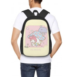 My Bunny Melody Backpack Cartoon animetion Backpacks Double Shoulder Bag Travel Bag Gift For Woman My-03 17 Inch(With Keychai...