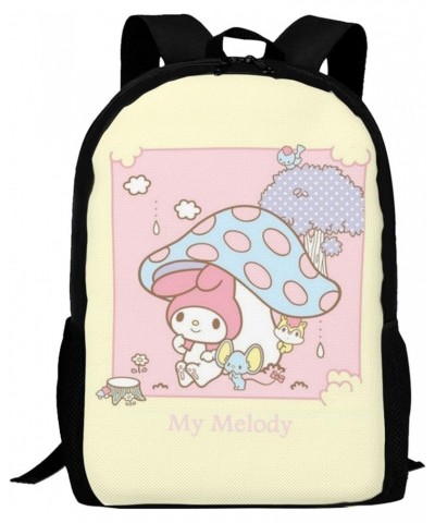 My Bunny Melody Backpack Cartoon animetion Backpacks Double Shoulder Bag Travel Bag Gift For Woman My-03 17 Inch(With Keychai...