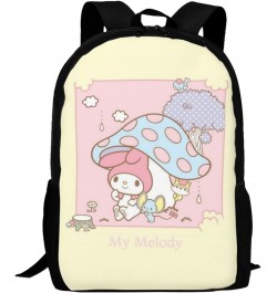 My Bunny Melody Backpack Cartoon animetion Backpacks Double Shoulder Bag Travel Bag Gift For Woman My-03 17 Inch(With Keychai...