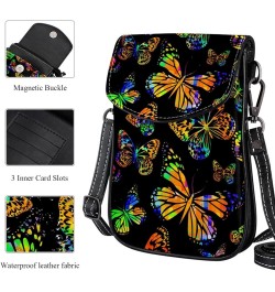 Small Crossbody Bags Cell Phone Purse - Stylish and Compact Purse with Adjustable Shoulder Strap Skull Pattern Multicoloured9...