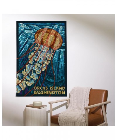 36x54 Inch Giclee Art Print Wall Decor, Orcas Island, Washington, Jellyfish Mosaic $46.79 Totes