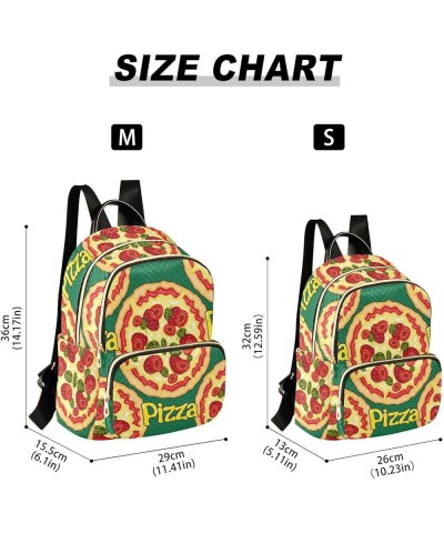 Italian Pizza Pattern Women's Backpack Purse Causal Daypack Work Travel College Business Trip Bag Shoulder Bag Medium $12.79 ...