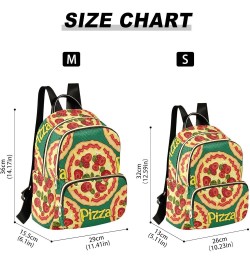 Italian Pizza Pattern Women's Backpack Purse Causal Daypack Work Travel College Business Trip Bag Shoulder Bag Medium $12.79 ...