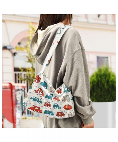 Women Boho Handbag Ambulance Car Bus Underarm Bag Tote Bag Shoulder Bag Crossbody Bag Fluffy Cell Phone Purse Patriot Lady Tr...