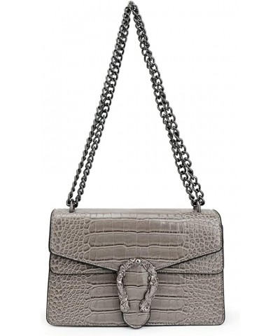 Crossbody Shoulder Purse for Women - Fashion Purse with Bow Handbags PU Leather Satchel Bag 1-2grey $15.36 Shoulder Bags