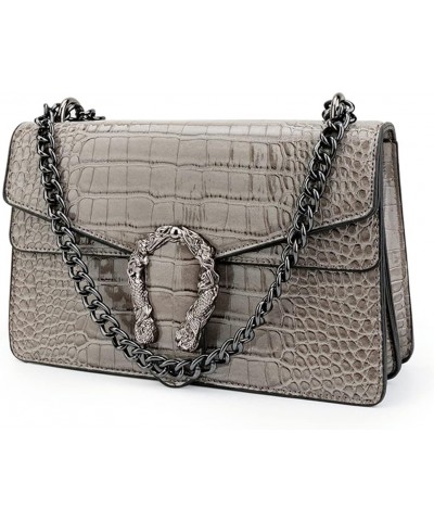 Crossbody Shoulder Purse for Women - Fashion Purse with Bow Handbags PU Leather Satchel Bag 1-2grey $15.36 Shoulder Bags