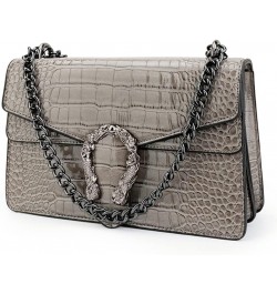 Crossbody Shoulder Purse for Women - Fashion Purse with Bow Handbags PU Leather Satchel Bag 1-2grey $15.36 Shoulder Bags