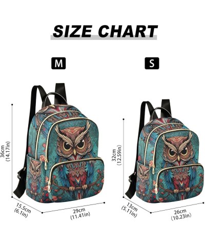 Collection of Cupcakes with Icing Women Backpack, Women's Fashion Travel Backpack, Womens Travel Backpack, S Colorful Owl on ...