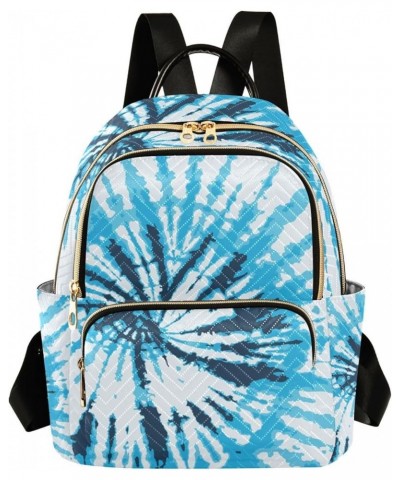 Small Backpack for Women Travel Bag Tie Dye Blue Daypack Purse Fashion Shoulder Bag Rucksack Medium B718 $12.48 Backpacks