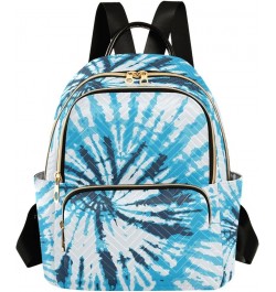 Small Backpack for Women Travel Bag Tie Dye Blue Daypack Purse Fashion Shoulder Bag Rucksack Medium B718 $12.48 Backpacks