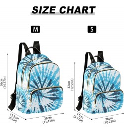 Small Backpack for Women Travel Bag Tie Dye Blue Daypack Purse Fashion Shoulder Bag Rucksack Medium B718 $12.48 Backpacks