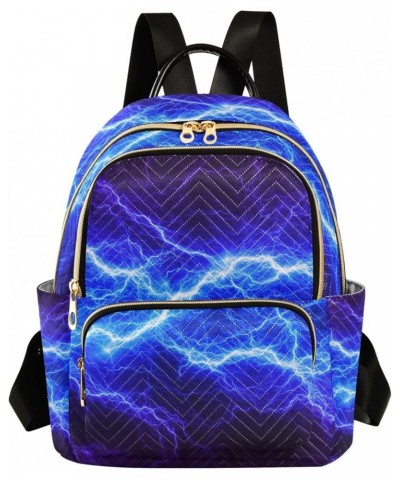 Mini Backpack Purse for Women Lightweight Girls Small Size Lightning Blue School Teens College Traveling Medium $14.19 Backpacks